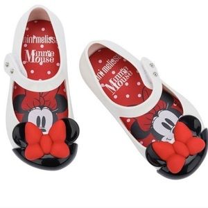 New Mini Melissa Disney Ultragirl + Mickey And Friends Shoes 5c